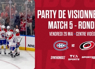 CV Party de visionnement Canadiens VS Hurricanes match5 1820x910